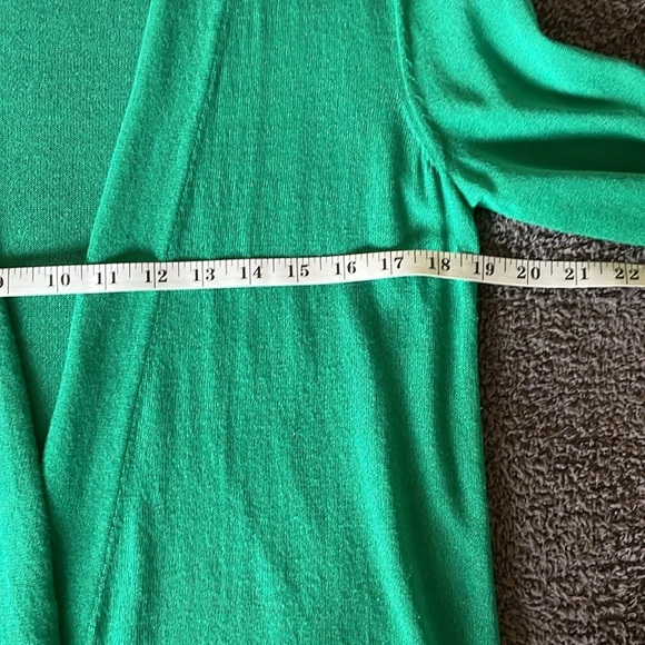 Chico’s Cardigan Open Front Lightweight Emerald Green Women’s Sz: M - Picture 8 of 11